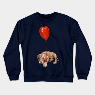 Valentine dog Crewneck Sweatshirt